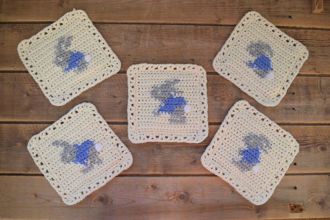 Five Easter Bunnies Crochet Pattern Set C. Make a Peter Rabbit Inspired ...
