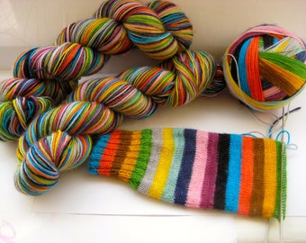 Classic 12 "Mind The Gap" self striping sock yarn