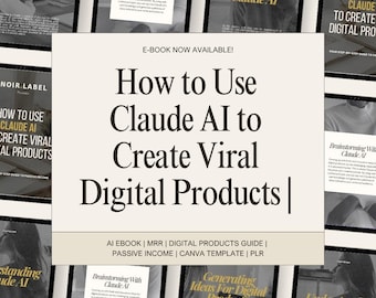 Libro electrónico de Claude AI: Crea productos digitales virales (MRR, PLR)