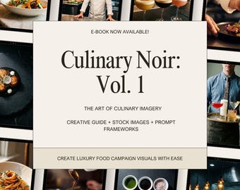 Culinary Noir Stock Photos | Editorial Food Photography Guide (Digital Download)