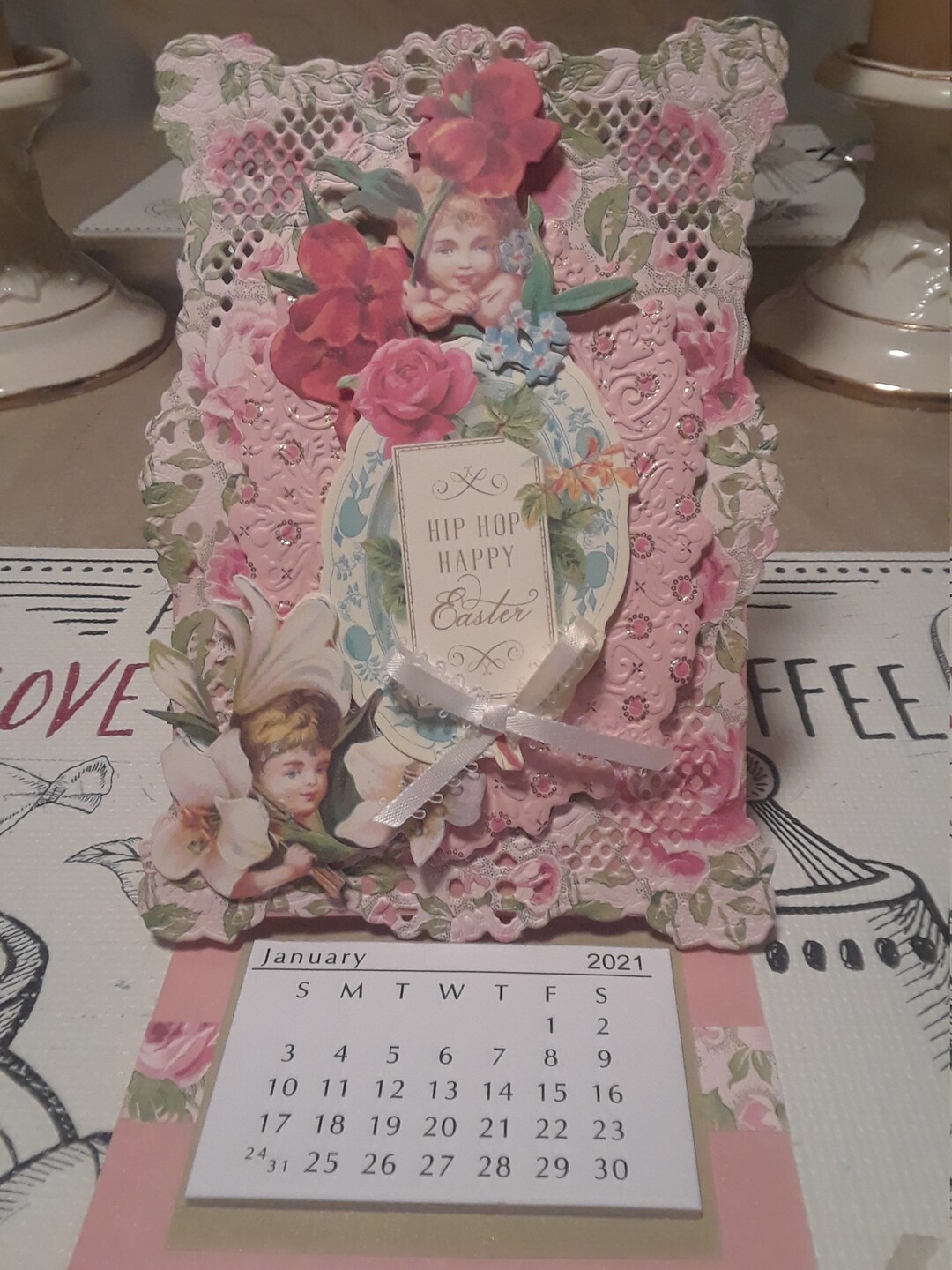 4.75 X 7 Inch Easel Calendar Greeting Cards - Etsy