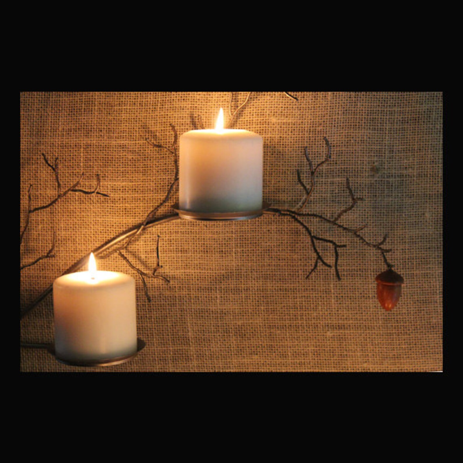 Metal tree branch sculpture wall sconce with hand turned Etsy