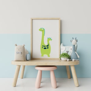 Baby Dino Print, Nursery Wall Art, Dinosaur Decor - Printable Wall Art - Kids Room Poster, Digital Download