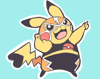 Pika Libre Vinyl Sticker