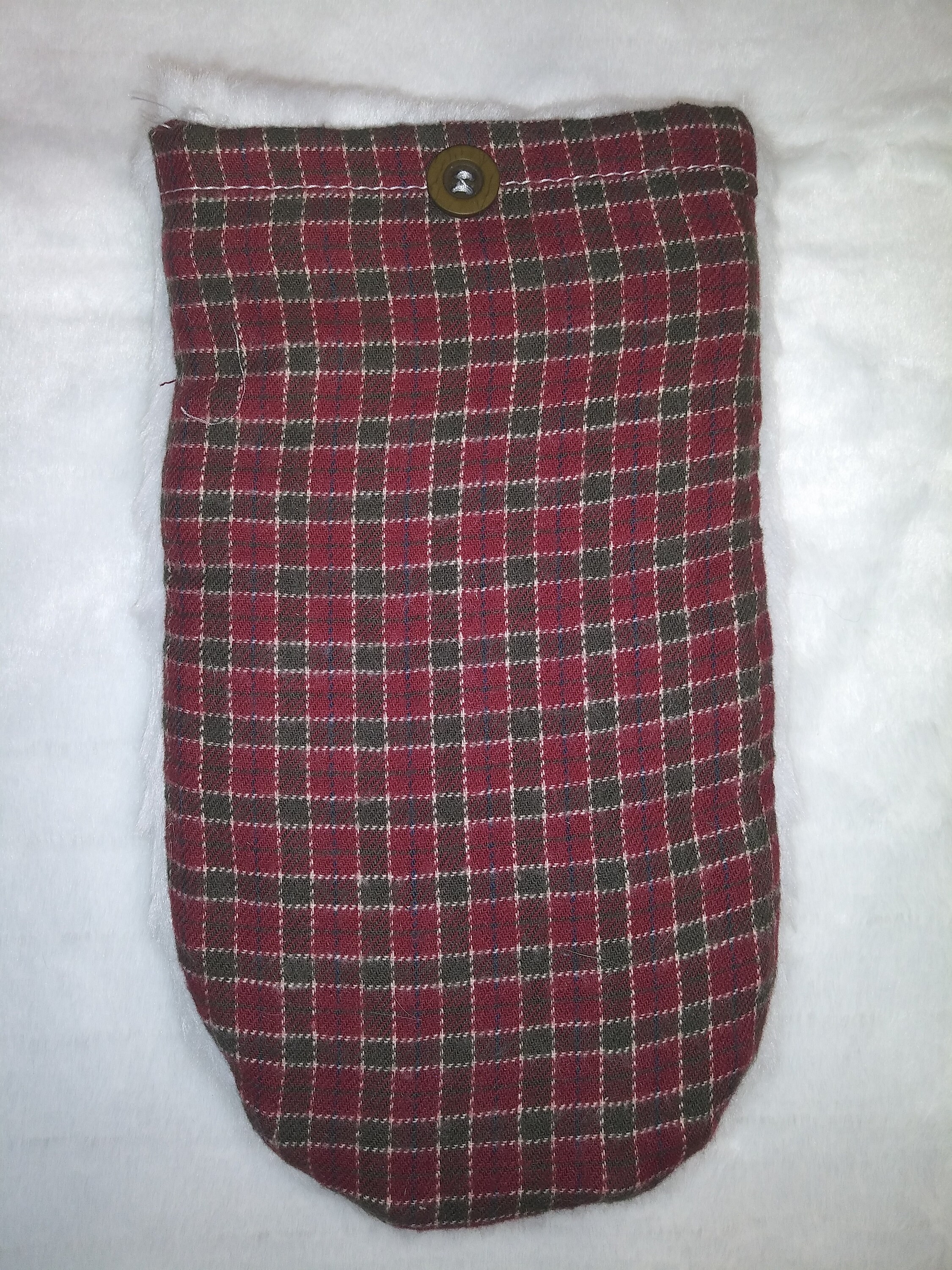 Powder Puff Mitts in Plaid Etsy