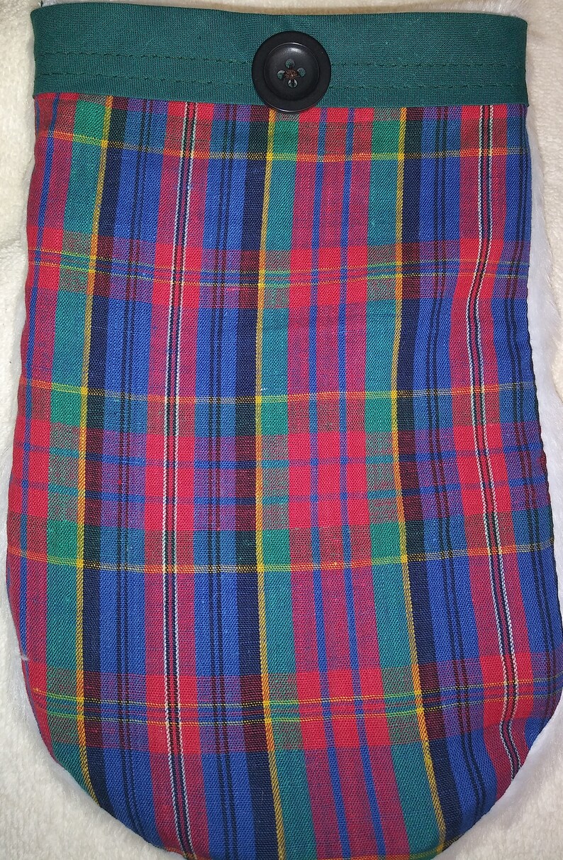 Powder Puff Mitts in Plaid Etsy