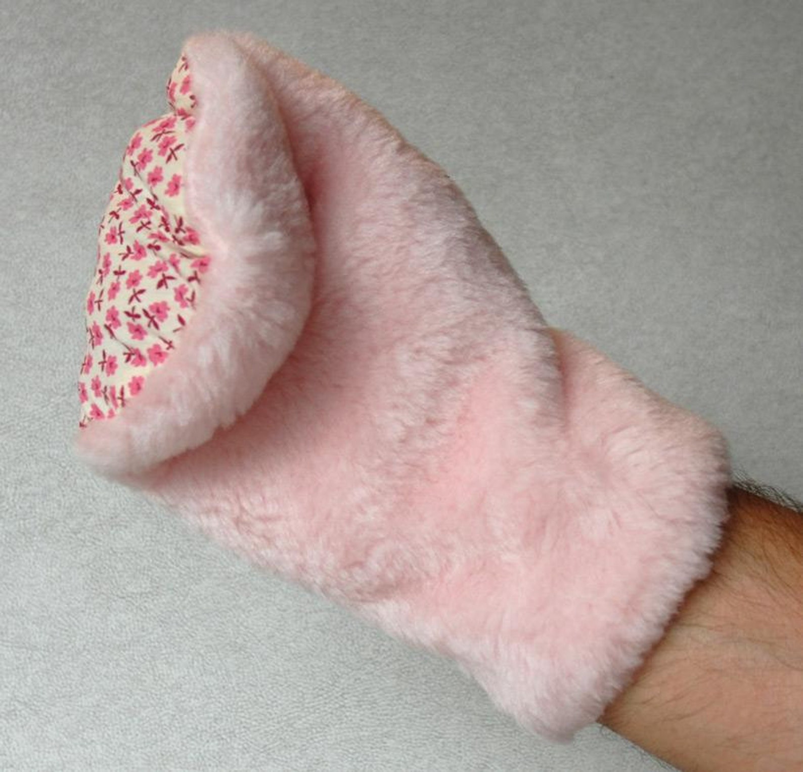 Powder Puff Mitt Etsy