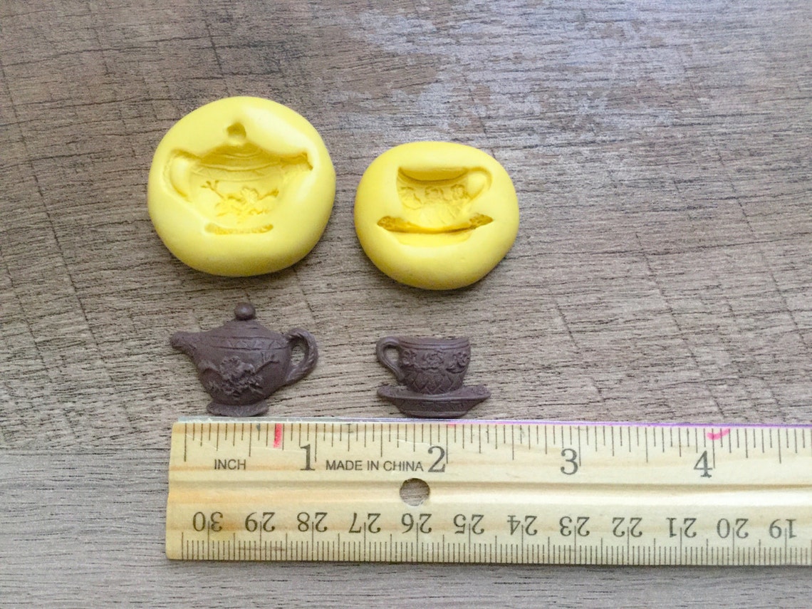 Silicone Mold Tea Kettle and Cup Mold Resin Mold Candy Etsy