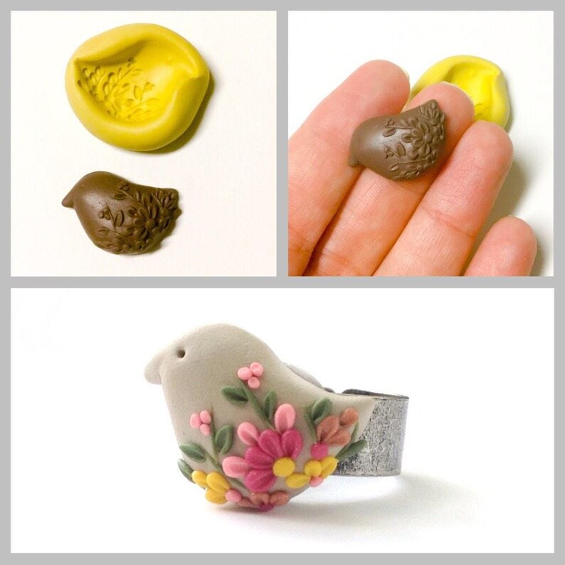 Bird Mold Easter Mold Clay Molds Chocolate Mold Resin Etsy