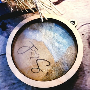 Fillable Keepsake Beach Sand Ornament Kit. DIY Sand Souvenir Ornament Kit for Honeymoon, Wedding, Vacation Sand memento. Sand Ceremony Kit