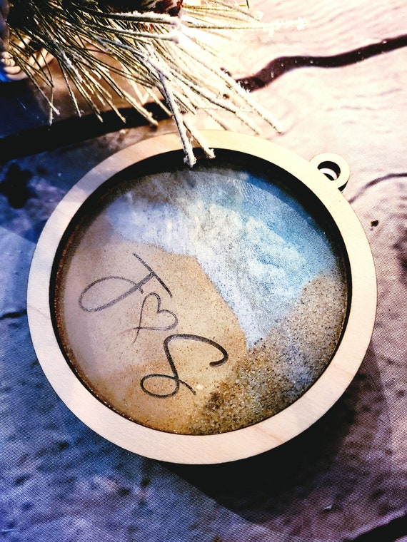 Fillable Beach Sand Keepsake Ornament Kit: DIY Sand Souvenir. Sand Ceremony Kit. Wedding gift Wedding Honeymoon Souvenir