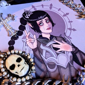 Shadowheart BG3 Metallic A5 Print