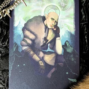 Solas Dreadwolf Dragon Age Metallic A5 Print