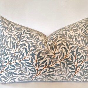 Cushion Cover William Morris Willow Bough, Green, 45cm, 50cm, 16'' 18'' 20'' 22'' 24''. Double sided, UK image 3