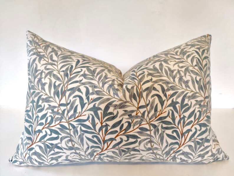 Cushion Cover William Morris Willow Bough, Green, 45cm, 50cm, 16'' 18'' 20'' 22'' 24''. Double sided, UK image 3