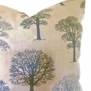 Cushion Cover Grey Trees , Country farmhouse, UK. 45cm, 50cm 16 18 20 22 image 4