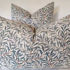 Cushion Cover William Morris Willow Bough, Green, 45cm, 50cm, 16'' 18'' 20'' 22'' 24''. Double sided, UK image 1