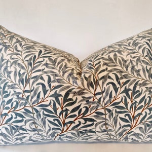 William Morris Willow Bough Cushion Cover, Green, choose size, UK image 3