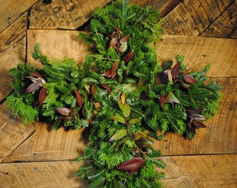 28" Mix Evergreen Cross