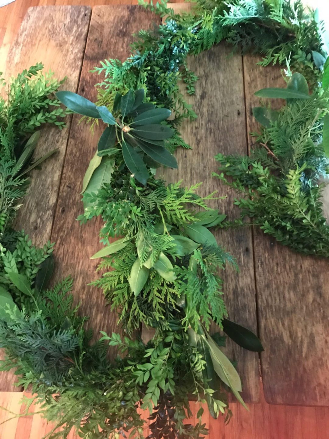 Wedding Garland 3 Item Mixed Fresh Greenery Etsy