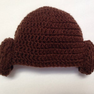 Princess Leia beanie/wig adult