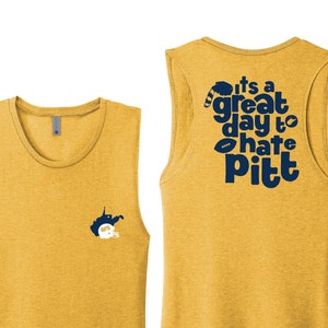 Great Day to Hate Pitt Ladies Muscle Tank