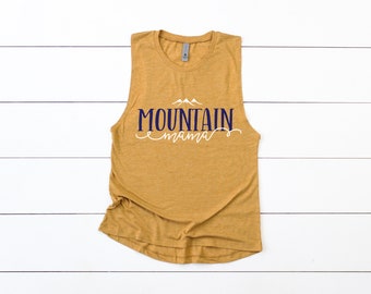 Mountain Mama West Virginia Inspired Ladies Muscle Tank