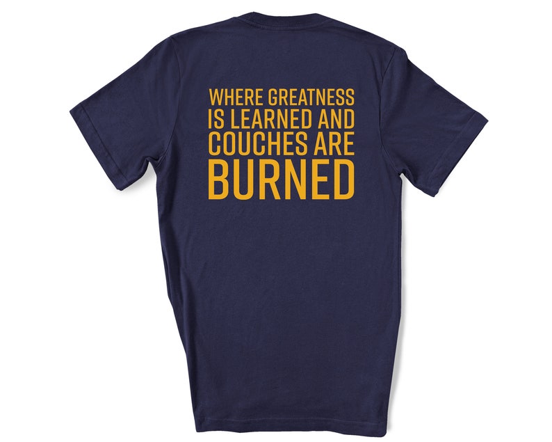 West Virginia Couches Burned Tshirt Etsy