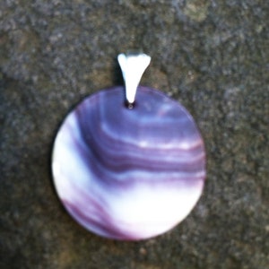 Large Wampum Disc Pendant
