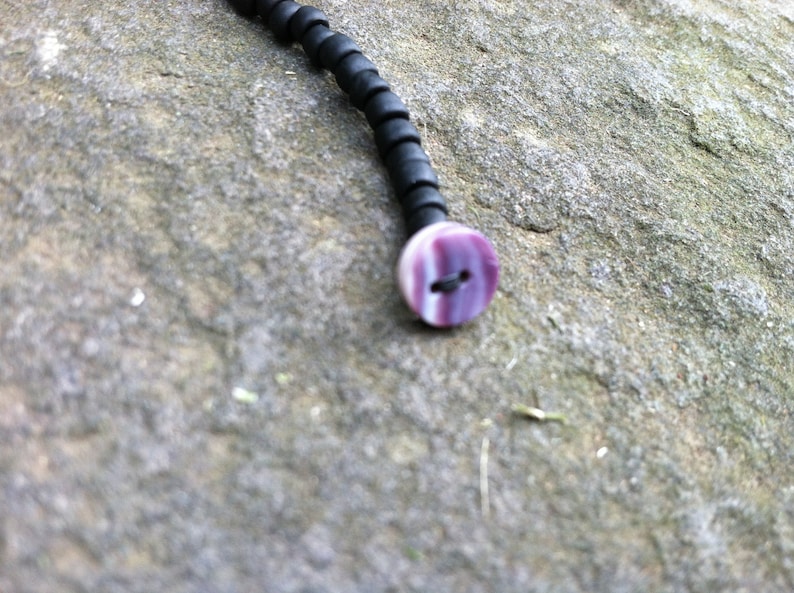 Single Wampum Tube with Trade Beads Bracelet image 3