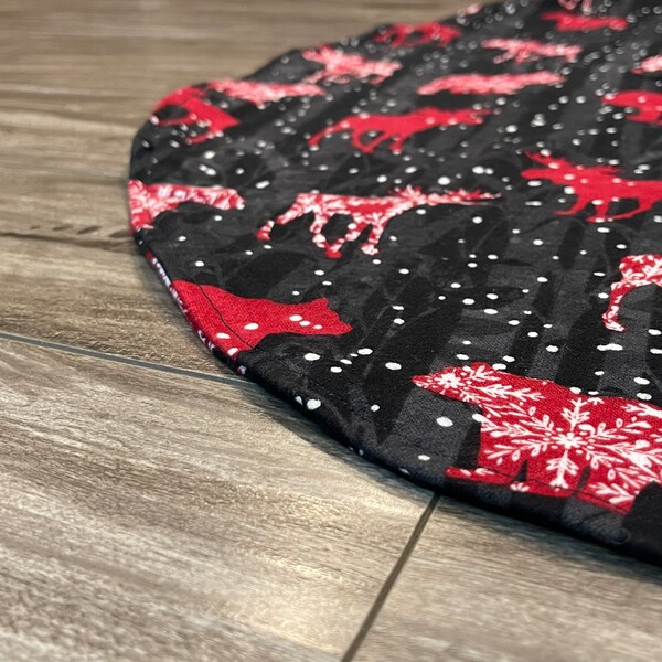 Moose Christmas Tree Skirt 