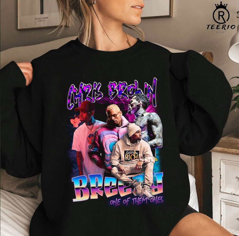 Discover Chris Brown Breezy Tour 2023 Sweatshirt, Gift Shirt, Music concert Sweatshirt