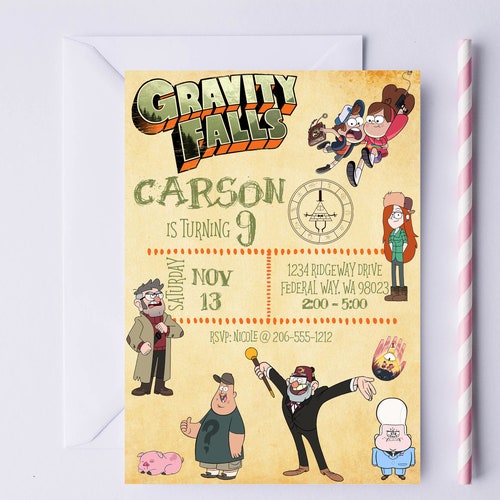 Printable Gravity Falls Bottle Labels Gravity Falls Party - Etsy