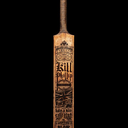 Shaun of the Dead Laser Etched Cricket Bat Etsy UK