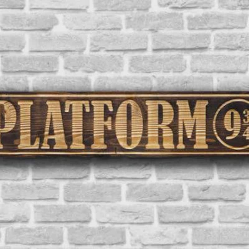 Platform 9 3 4 Sign - Etsy