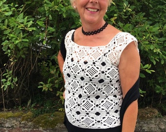 Crochet lace box top