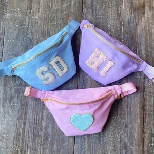 Custom Nylon Fanny Pack: Personalized Varsity Letter Waist Bag