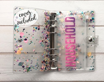 Cash Zipper Envelopes STARTER KIT , Custom Budget Envelopes with labels, Planner Inserts, Budget Planners, Money Pockets, 6 ring envelopes