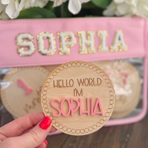 Marqueurs d'étape importante pour bébé, cadeau de baby shower, cadeau personnalisé pour chambre d'enfant, plaque d'étape importante en bois pour un nouveau bébé, cadeau de naissance personnalisé pour une nouvelle maman