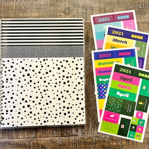 Budget Planner, Paycheck Planner, Cash Envelope System Notebook, Cash Budget Binder, Full Size Undated Planner, 2025 Planner with Stickers