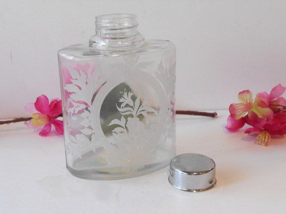 Glass Lotion Jar, Art Deco Vanity Jar, Vanity Acc… - image 8