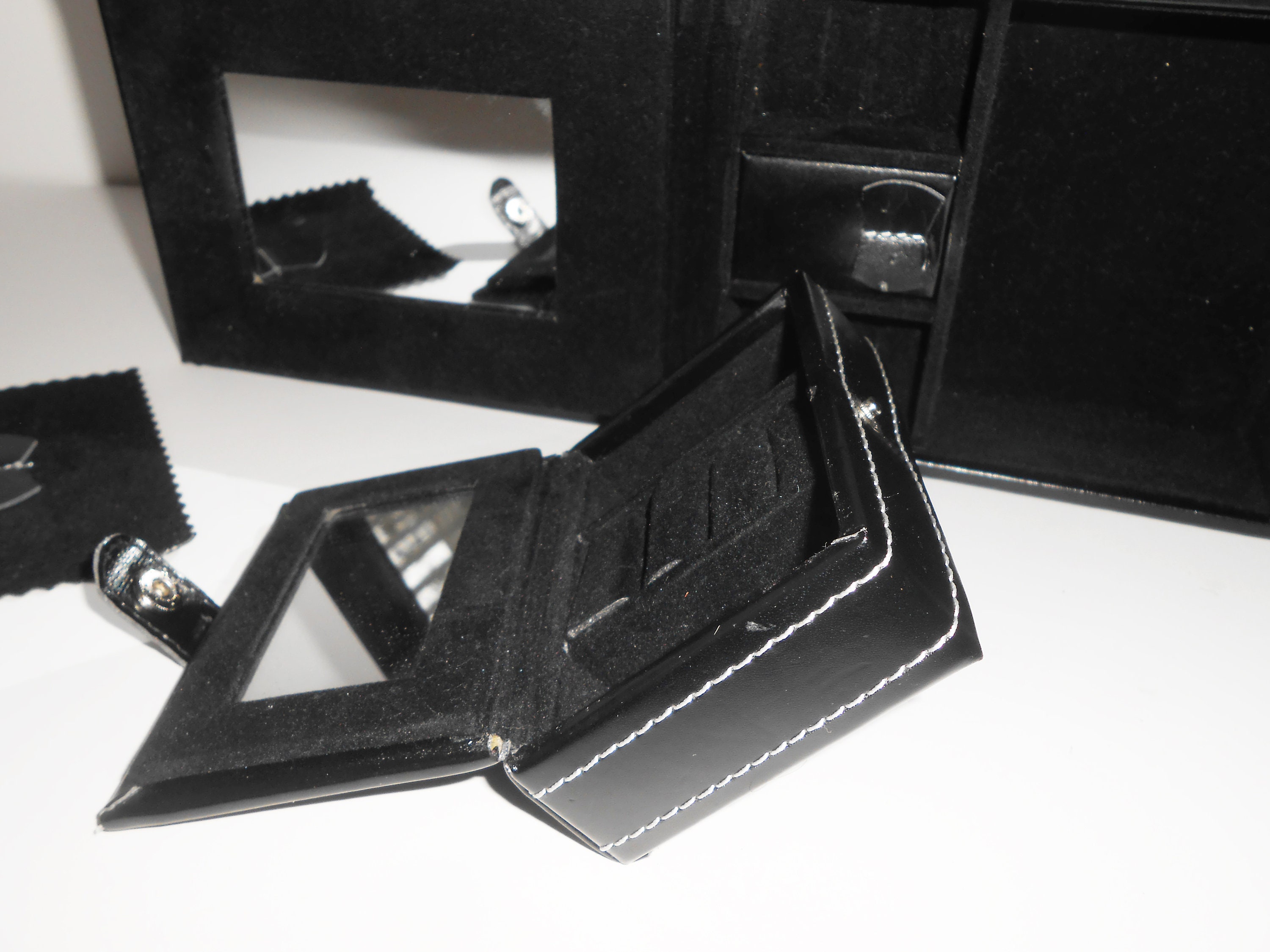 Vintage Travel Jewelry Case Small Leather Jewelry Holder Etsy