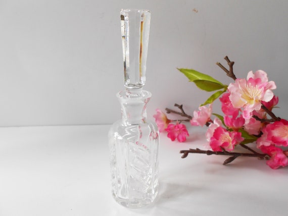 Vintage Perfume Bottle, Glass Scent Bottle, Old P… - image 2