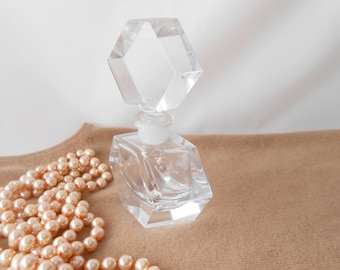 Vintage Perfume Bottle, West Germany, Glass Scent Bottle, Vanity Accessory, Luxury Gift for Her PB-002