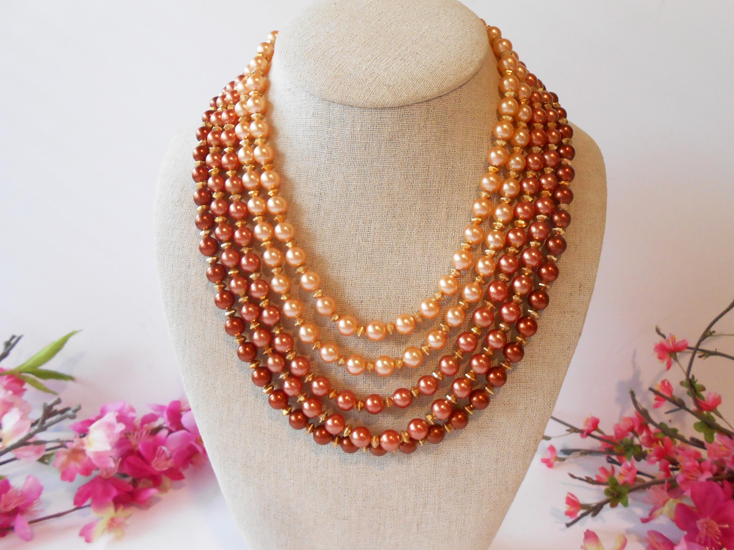 ★関税込★VINTAGE HOLLYWOOD★Nature Fruit Pearl Necklace★ ☆関税込☆VINTAGE HOLLYWOOD☆Nature Fruit Pearl Necklace