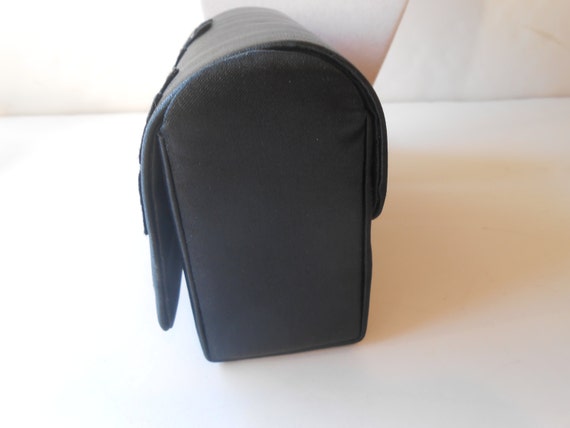 Vintage Black Evening Bag, Glamorous Black Beaded… - image 2