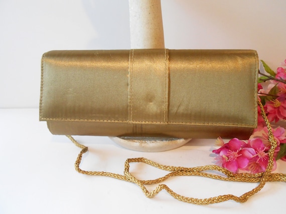 Stunning Gold Evening Bag, Autumn Handbag, Gold C… - image 1