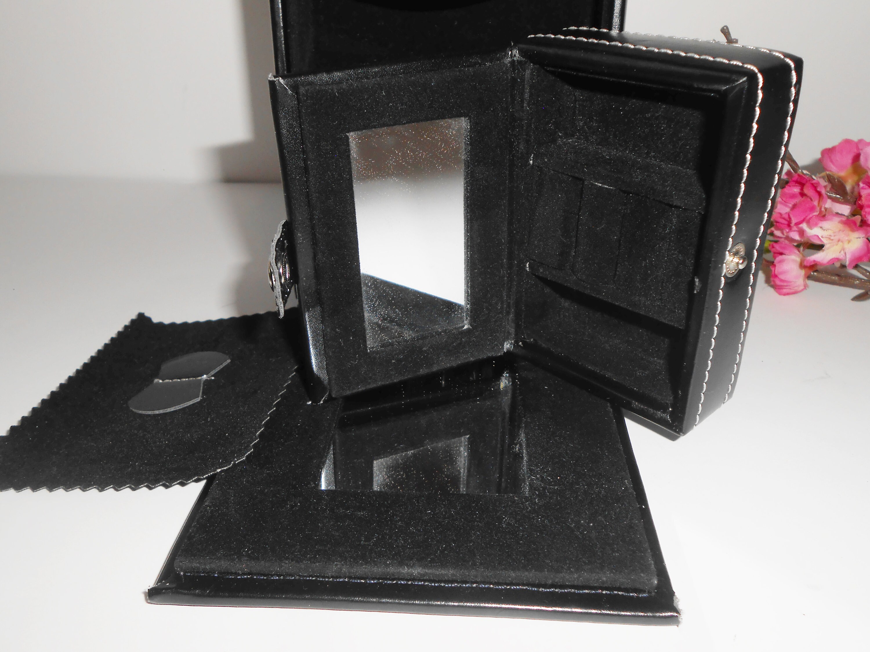 Vintage Travel Jewelry Case Small Leather Jewelry Holder Etsy