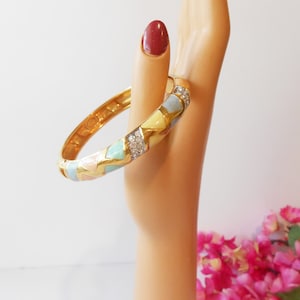 Colorful Cuff Bracelet, Joan Rivers Bracelet, Collectible Joan Rivers, Gift Wife, Jewelry Gift Her