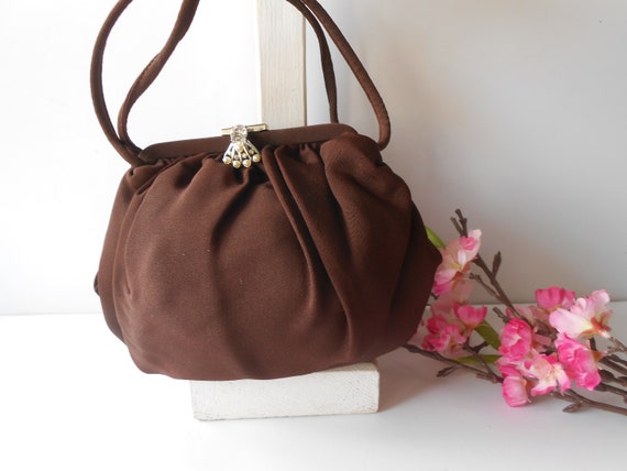 1950's Brown Handbag , JL USA, Bags Evening Purse… - image 3